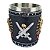 Caneca 3d Resina Caveira Alça de Osso 400 mL - Imagem 3