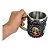 Caneca 3d Resina Caveira Alça de Osso 400 mL - Imagem 2