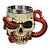 Caneca 3d Resina Caveira com Alça de Polvo  400 mL - Imagem 1