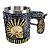Caneca 3d Resina Caveira Alça Revolver Mexicano 450 mL - Imagem 5