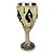 Cálice Medieval Taça Caveira Baralho - Imagem 3