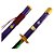 Espada Katana Roronoa Enma Zoro One Piece Anime Roxa em Aço - Imagem 1