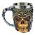 Caneca Caveira Medieval Viking Gladiador Inox - Imagem 1