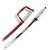 Espada Katana Michonne The Walking Dead Decorativa Em Aço c/ Suporte - Imagem 4