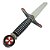 Adaga Medieval Mini Espada Cruz De Malta - Imagem 3