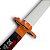Espada Katana Kyojuro Rengoku Demon Slayer Lâmina Bambu - Imagem 4
