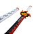 Katana Kyojuro Rengoku Demon Slayer Lâmina Bambu Cosplay - Imagem 1