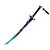 Espada Katana Kamisato Ayato de Genshin Impact  Em Aço - Imagem 3