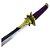 Espada Katana Amenoma Kageuta Genshin Impact Roxa Em Aço - Imagem 1