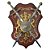 Escudo Brasão Medusa e Espadas Duplas Cruzada - Imagem 1