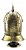 Enfeite Capacete Cavaleiro Medieval Dourado 47cm - Imagem 3