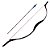 Arco e Flecha Mongol Funcional 26lbs Branco Cobra Recurvo - Imagem 1