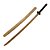 Boken Katana Espada de Madeira Kendo Iaido Kenjutsu Aikido c/ Bainha - Imagem 1