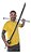 Katana Zoro One Piece Wado Ichimonji Lâmina Bambu Cosplay - Imagem 3