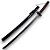Espada Katana Tensa Zangetsu Bleach Lâmina Bambu - Imagem 1