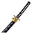 Mini Katana One Piece Zoro Shusui - Imagem 4