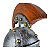 Capacete Elmo Medieval Romano Gladiador Ornamento - Imagem 4