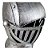 Capacete Medieval Elmo Cavaleiro Prateado Decorativo - Imagem 4