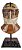 Capacete Elmo Medieval Decorativo Estampado Aço Com Suporte - Imagem 3