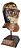 Capacete Elmo Medieval Decorativo Estampado Aço Com Suporte - Imagem 1