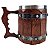Caneca De Resina Estilo Barril Viking Chopp 400ML Medieval - Imagem 3