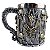 Caneca Medieval Esqueleto Dragão 400ml - Imagem 1