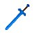 Espada Minecraft Azul Diamante Impressão 3d - Imagem 1
