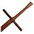 Espada Medieval Longa De Madeira Cumaru Waster HEMA 120cm - Imagem 5