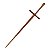Espada Medieval Longa De Madeira Cumaru Waster HEMA 120cm - Imagem 1