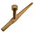 Tonfa Em Madeira Garapeira Para Artes Marciais 50cm - Imagem 3