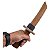 Espada Tantô De Treino Em Madeira Cumaru Com Tsuba 30 Cm - Imagem 2