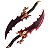Par de Adagas Baran Solo Leveling em Aço com Suporte - Imagem 1