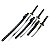 Conjunto De Katanas Samurai Decorativas 3 Peças Com Bainha - Imagem 1