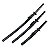 Conjunto De Katanas Samurai Decorativas 3 Peças Com Bainha - Imagem 4