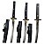Conjunto De Katanas Samurai Decorativas 3 Peças Com Bainha - Imagem 5