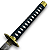 Katana Bleach Kyoka Suigetsu Zanpakuto Sōsuke Aizen Em Aço - Imagem 1