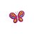 Aplique Borboleta Emborrachada 19mm x 26mm |  Diversas Cores - Imagem 4
