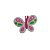 Aplique Borboleta Emborrachada 19mm x 26mm |  Diversas Cores - Imagem 2