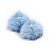 Pompom Pelúcia 70mm | Azul Bebê - Imagem 1