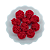 Pompom de Malha 25mm com 10 unidades | Vermelho - Imagem 1