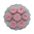 Pompom de Pelúcia Achatado 2,5cm | Cor: 123 Pearl Pink - Imagem 1