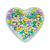 Pompom Mini 10mm C/ 100 unidades | Cor: Candy Colors - Imagem 1