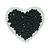 Pompom Mini 10mm C/ 100 unidades | Cor: Preto - Imagem 1