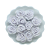 Flor de Tecido 3cm | 3 Unidades | Cor: Branco - Imagem 1