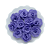 Flor de Tecido 3cm | 3 Unidades | Cor: Lilás - Imagem 1