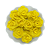 Flor de Tecido 3cm | 3 Unidades | Cor: Amarelo - Imagem 1