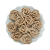 Flor de Tecido 3cm | 3 Unidades | Cor: Nude - Imagem 1