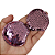 Aplique Par de Orelhas de Rato Paetê | Cor: Rosa Rose Gold - Imagem 1