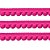 Fita Grelot Pompom Mini 13mm HAK | 2 Metros | Cor: Rosa Pink - Imagem 1