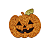 Aplique Abóbora Halloween Glitter - Imagem 1